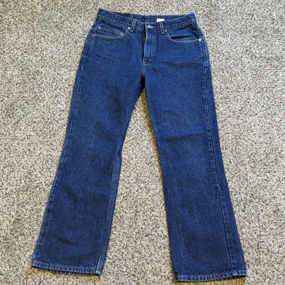 Levi's 517 Bootcut Jeans Men's Size 32x30 Blue Dark Wash Denim Fit 30x28 Vintage